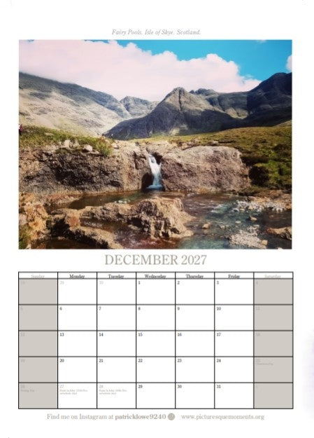 The Scotland 2027 Calendar.