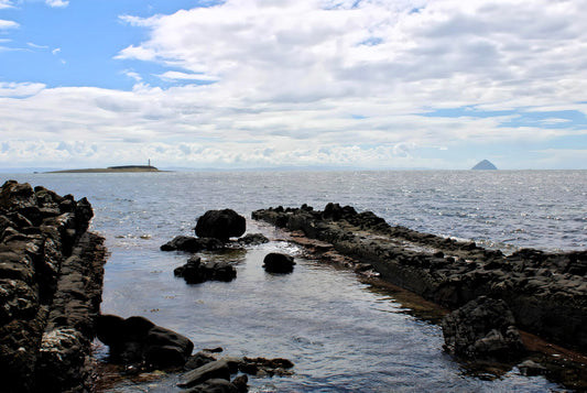 Kildonan Beach -  Pladda Island & Ailsa Craig View.  Arran - Scotland.