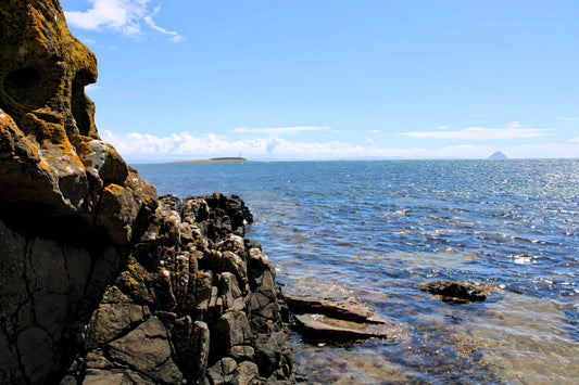 Kildonan Beach -  Pladda Island & Ailsa Craig View.  Arran - Scotland. 2024