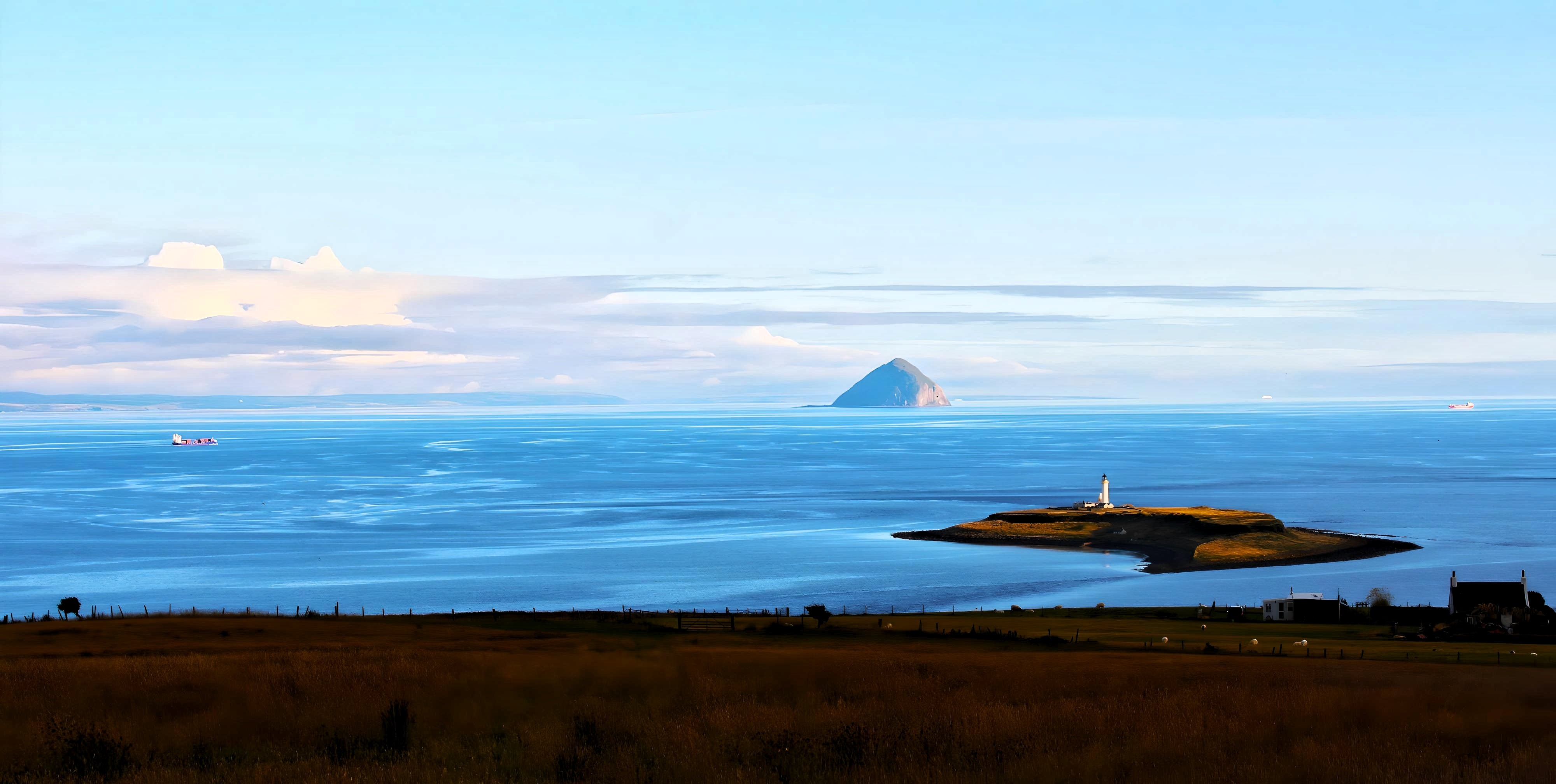 Kildonan Beach - Pladda Island & Ailsa Craig View. Arran - Scotland. 2 ...