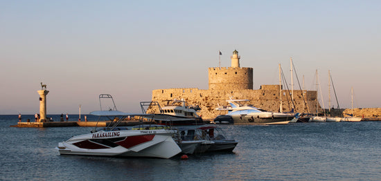 Dama - Dama - Mandraki Harbour. Rhodes - Greece.