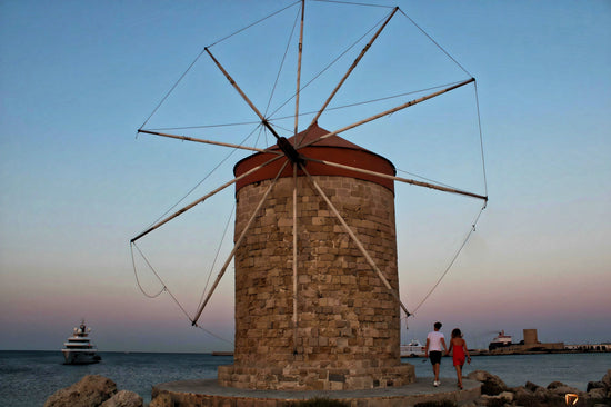 Mandraki Harbour - Rhodes. Greece.