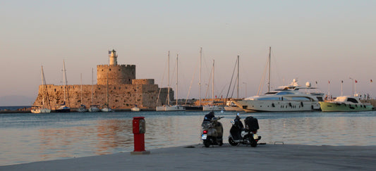 Mandraki Harbour - Rhodes. Greece.