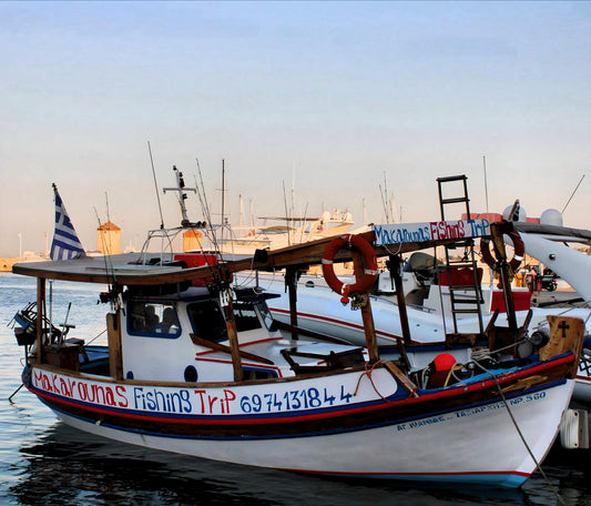 Mandraki Harbour. Rhodes. Greece.