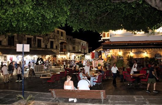 Rhodes Medieval Town @ Night. Greece.