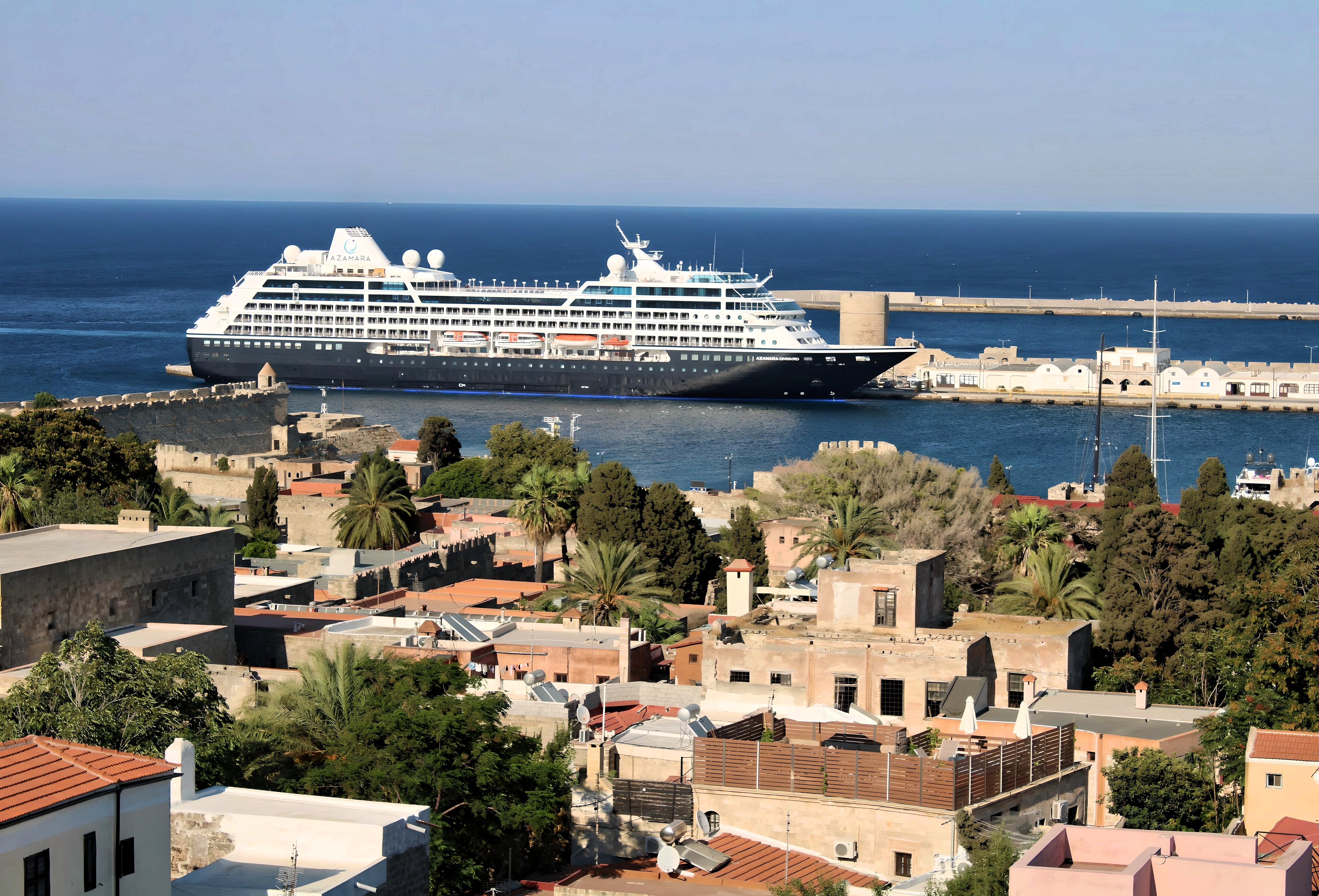 Roloi Clock Tower View - Rhodes Medieval Town - Greece. – Picturesque ...