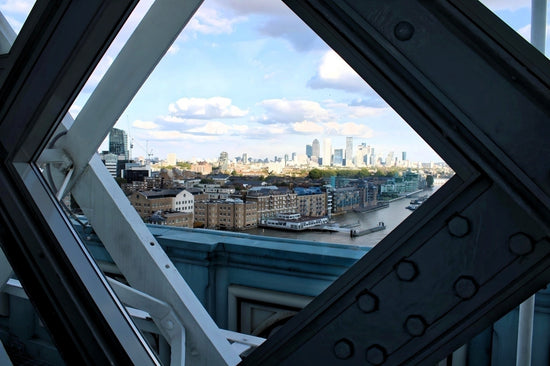 Tower Bridge Glass View  -  London. England.