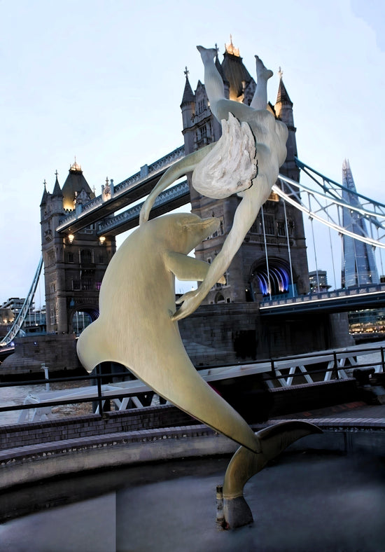 Tower Bridge - The Shard.  London - England.