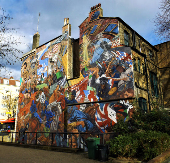 Cable Street Murial - Shadwell.  London - England.