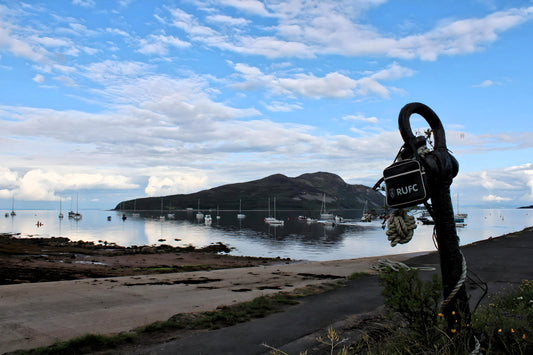 The Roaming Bag of Rotherham @ The Holy Isle View - Lamlash. Isle of Arran - Scotland.