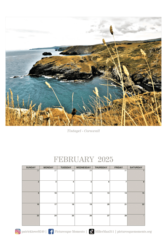 Cornwall & Devon Calendar 2025