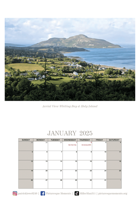 Isle of Arran Calendar 2025