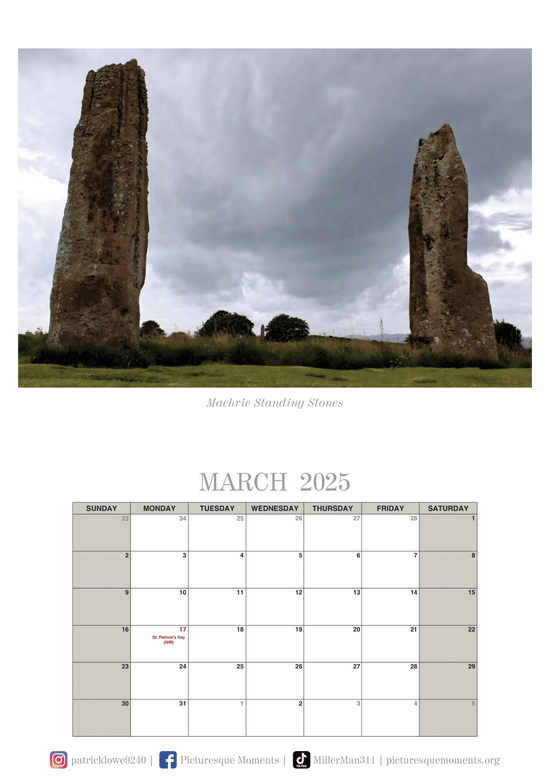 Isle of Arran Calendar 2025