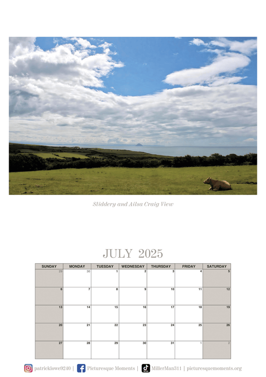 Isle of Arran Calendar 2025