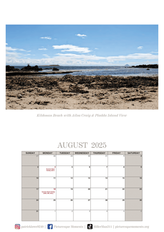 Isle of Arran Calendar 2025