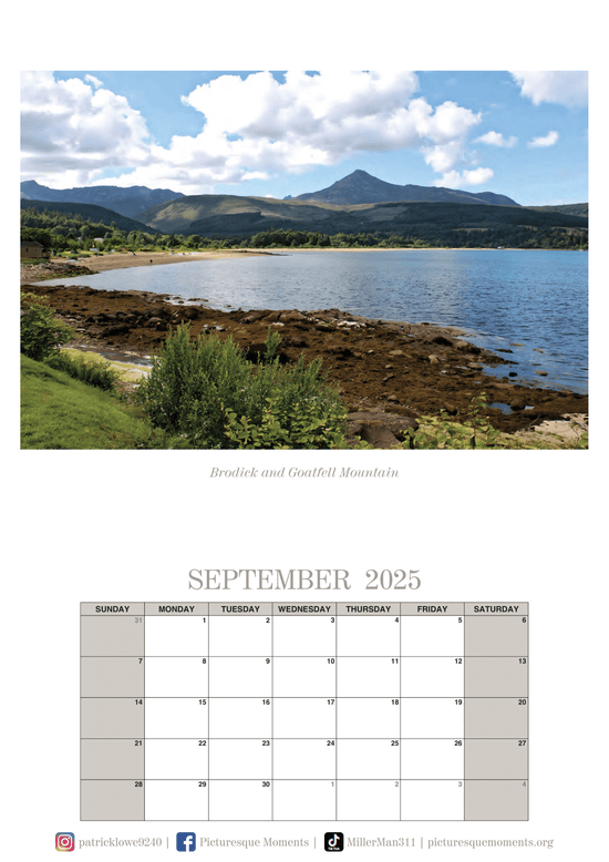 Isle of Arran Calendar 2025