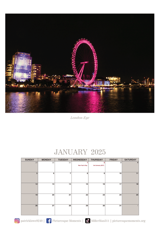 London Calendar 2025