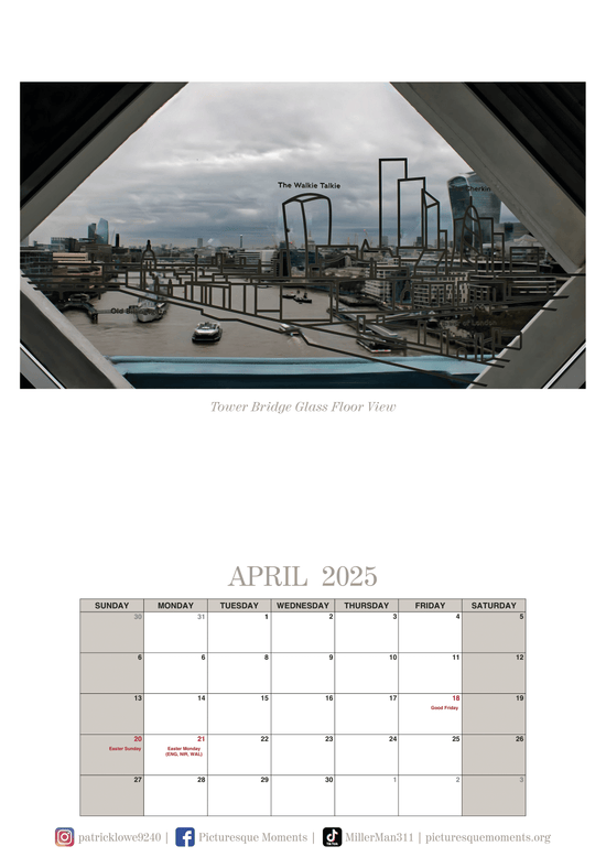 London Calendar 2025