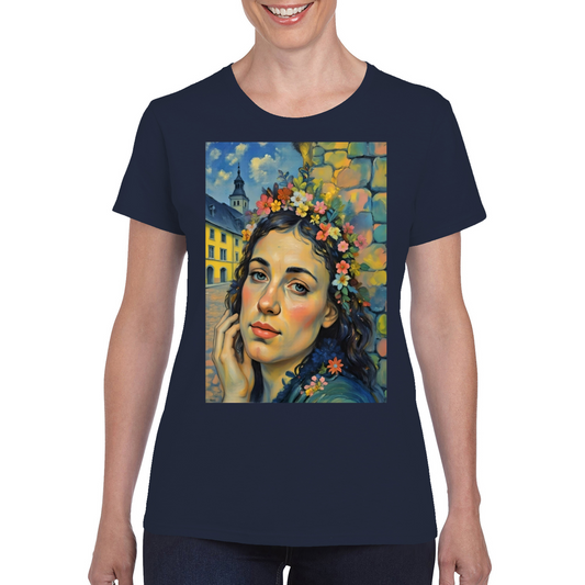 Canvas Art. The Ladies Funky Art T - Shirt.