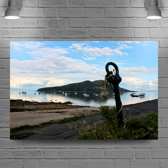 Canvas Art. Scottish Landscapes & Seascapes. Holy Isle View. Isle of Arran. Scotland.