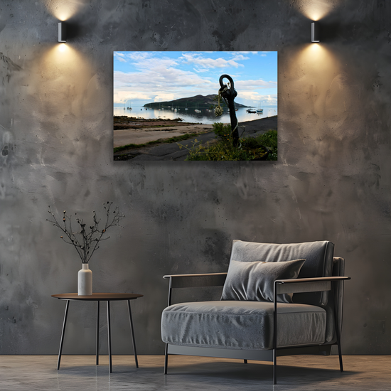 Canvas Art. Scottish Landscapes & Seascapes. Holy Isle View. Isle of Arran. Scotland.