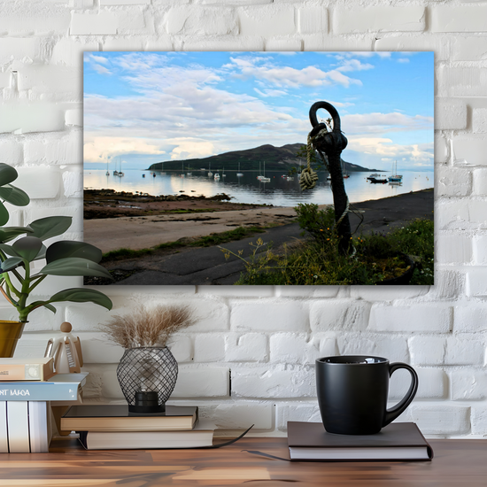 Canvas Art. Scottish Landscapes & Seascapes. Holy Isle View. Isle of Arran. Scotland.