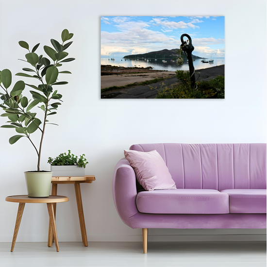 Canvas Art. Scottish Landscapes & Seascapes. Holy Isle View. Isle of Arran. Scotland.