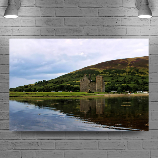 Canvas Art. Scottish Landscapes & Landmarks. Lochranza Castle. Isle of Arran. Scotland.