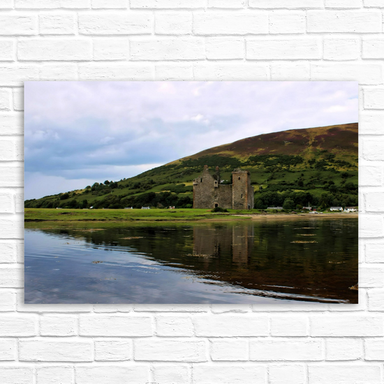 Canvas Art. Scottish Landscapes & Landmarks. Lochranza Castle. Isle of Arran. Scotland.