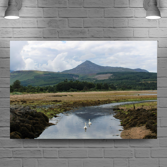 Canvas Art.  Scottish Landscapes & Nature. Brodick. Goatfell Mountain. Isle of Arran. Scotland.