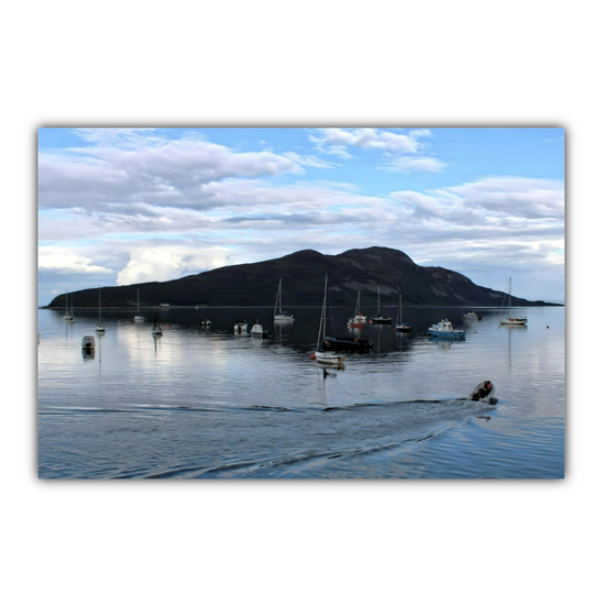 Canvas  Art. Scottish Landscapes & Seascapes. Holy Isle View. Lamlash. Isle of Arran. Scotland.