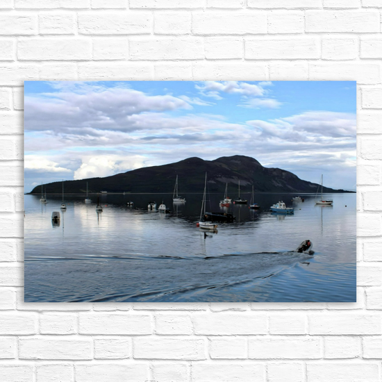 Canvas  Art. Scottish Landscapes & Seascapes. Holy Isle View. Lamlash. Isle of Arran. Scotland.