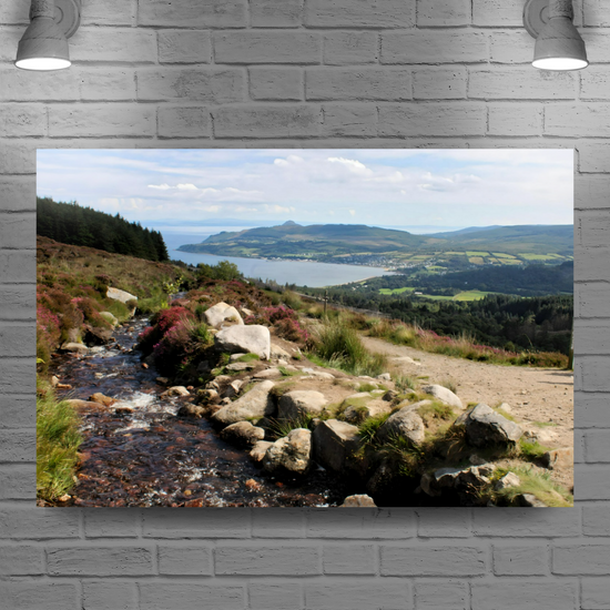 Canvas  Art. Scottish Landscapes & Seascapes. Goatfell Mountain Trail. Isle of Arran. Scotland.