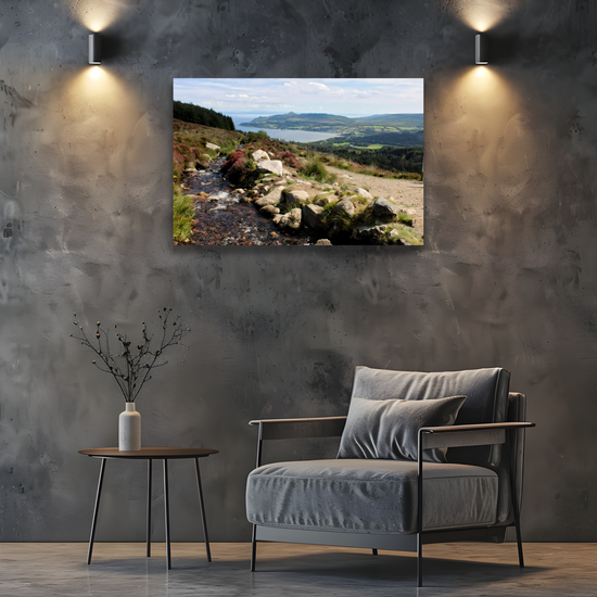 Canvas  Art. Scottish Landscapes & Seascapes. Goatfell Mountain Trail. Isle of Arran. Scotland.