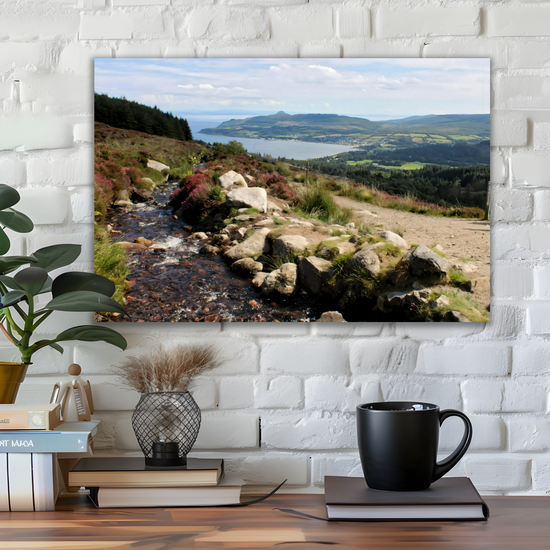 Canvas  Art. Scottish Landscapes & Seascapes. Goatfell Mountain Trail. Isle of Arran. Scotland.