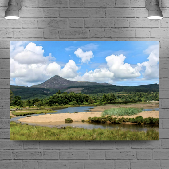 Canvas Art. Scottish Landscapes & Riverscapes. Brodick. Goatfell Mountain. Isle of Arran. Scotland.