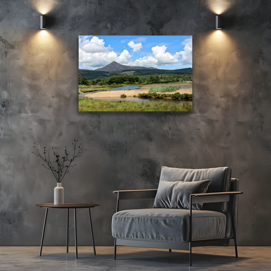 Canvas Art. Scottish Landscapes & Riverscapes. Brodick. Goatfell Mountain. Isle of Arran. Scotland.