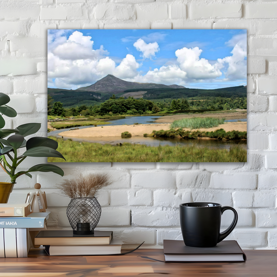 Canvas Art. Scottish Landscapes & Riverscapes. Brodick. Goatfell Mountain. Isle of Arran. Scotland.