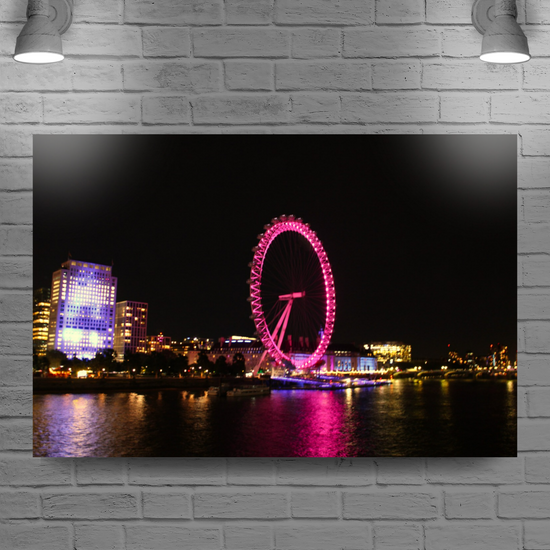 Canvas Art. Cityscapes & Landmarks. London Eye. England.