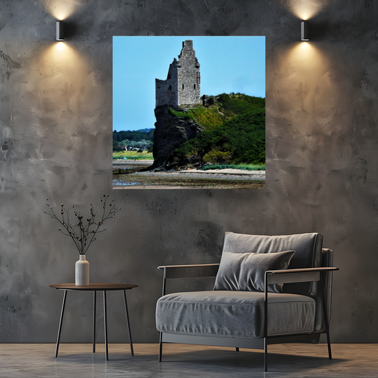 Canvas Art. Scottish Landscapes & Landmarks. Greenan Castle. Ayr. Scotland.