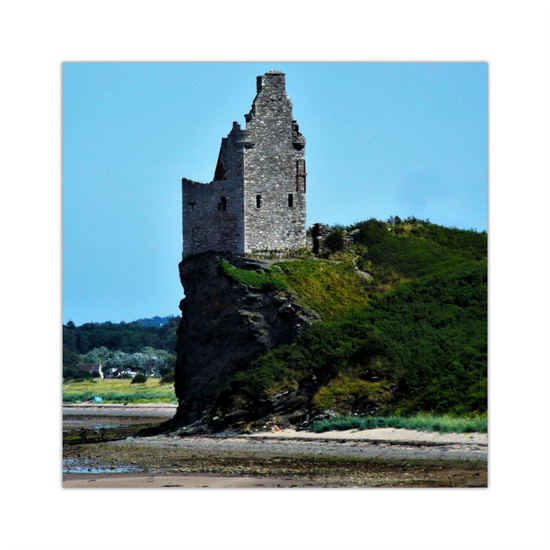 Canvas Art. Scottish Landscapes & Landmarks. Greenan Castle. Ayr. Scotland.