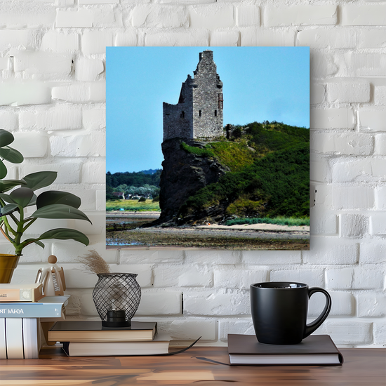 Canvas Art. Scottish Landscapes & Landmarks. Greenan Castle. Ayr. Scotland.