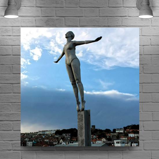 Canvas Art. English Landscapes & Landmarks.  Scarborough Belle. North Yorkshire. England.