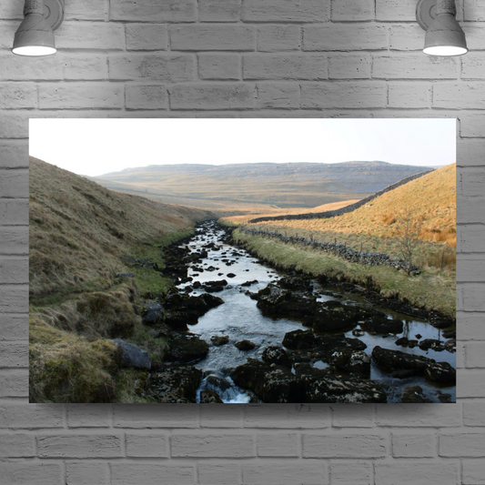Canvas Art. English Landscapes & Riverscapes. Ingleton Waterfall Trail. Yorkshire Dales National Park. England.