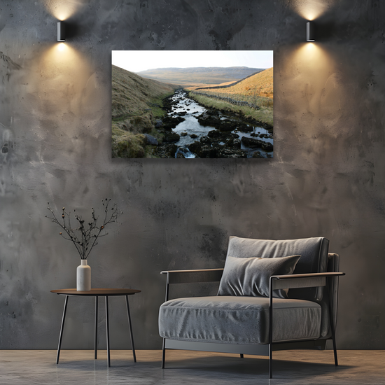 Canvas Art. English Landscapes & Riverscapes. Ingleton Waterfall Trail. Yorkshire Dales National Park. England.