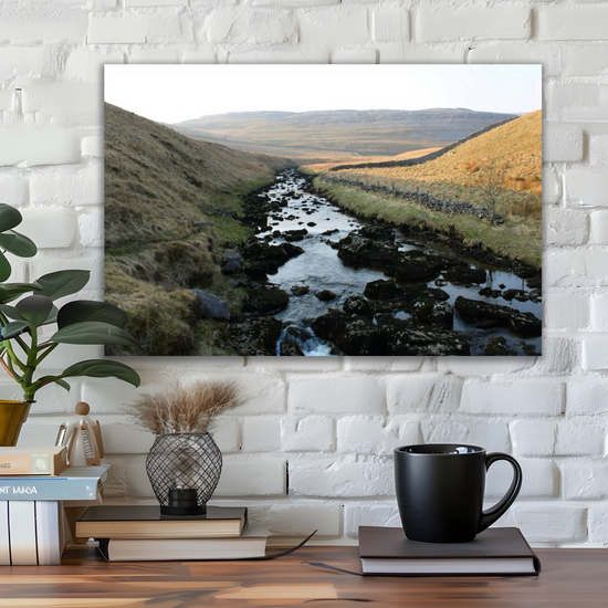 Canvas Art. English Landscapes & Riverscapes. Ingleton Waterfall Trail. Yorkshire Dales National Park. England.
