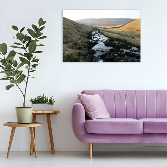 Canvas Art. English Landscapes & Riverscapes. Ingleton Waterfall Trail. Yorkshire Dales National Park. England.