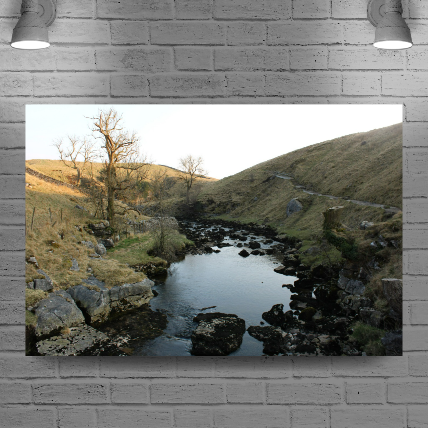 Giclée Mounted Wall Art Prints. Ingleton Waterfall Trail. Yorkshire Da ...