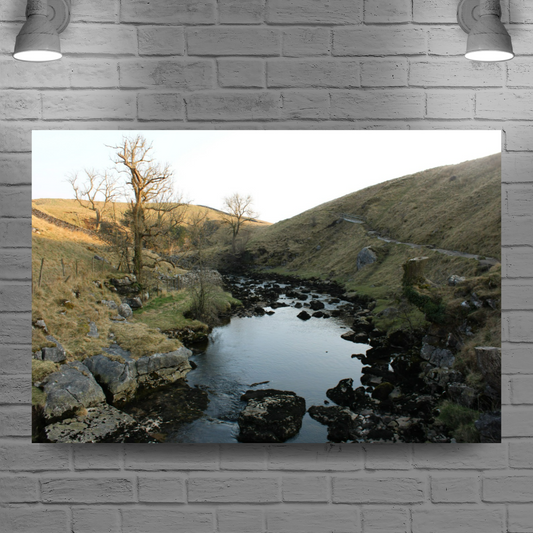 Canvas Art. English Landscapes & Riverscapes. Ingleton Waterfall Trail. Yorkshire Dales National  Park. England.