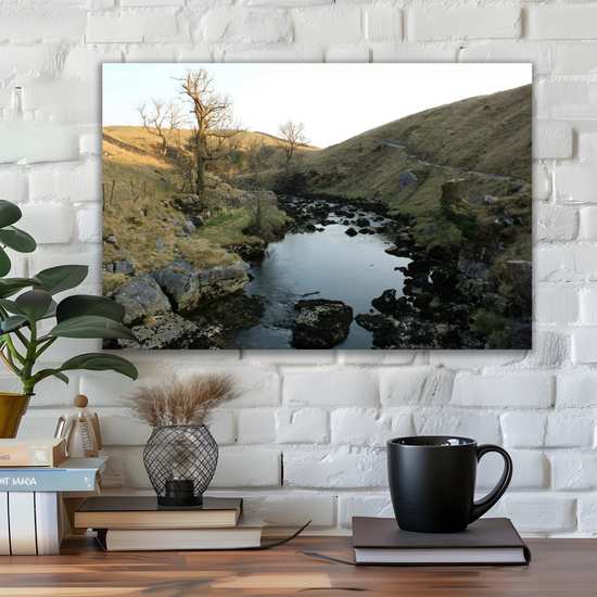 Canvas Art. English Landscapes & Riverscapes. Ingleton Waterfall Trail. Yorkshire Dales National  Park. England.